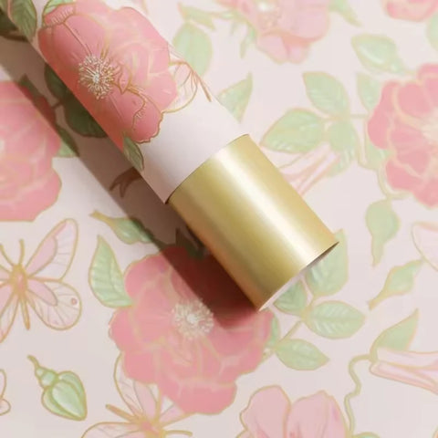 Chinese Eco-Friendly Vintage Style Camellia Flower Wrapping Paper Single-Sided Coated Water-proof Recyclable 58x58cm for Florist