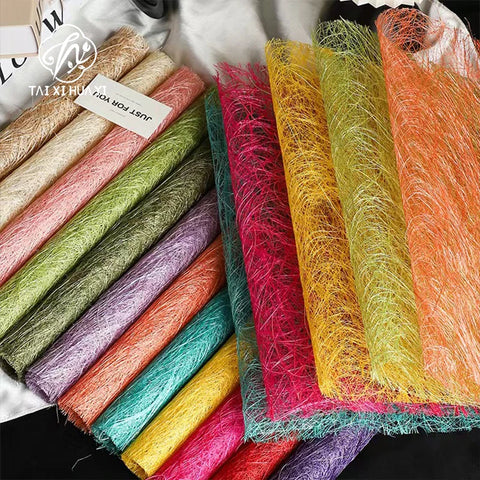 Christmas Hot Sales 51*59CM Art Paper Flower Wrapping Waterproof Non-Woven Hollow Out Style for Florist Supplies