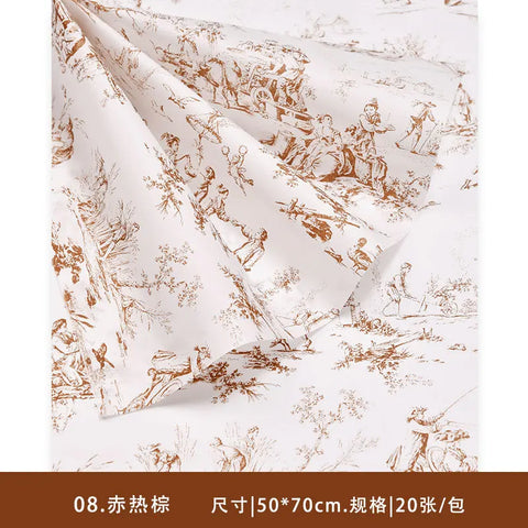 Coated Flower Wrapping Paper DIY with Lining Paper Water-proof & Eco-friendly BOPP Material Paper