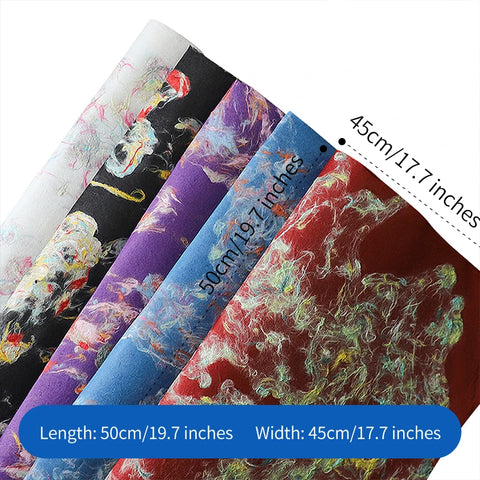 Dunhuang Art Hand-Torn Wood Pulp Wrapping Paper Coated Floral Gifts with Ancient Methods Flower Wrapping Paper