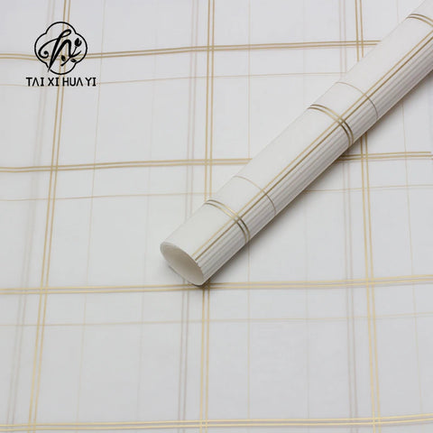 Large Grid Mesh PP Red Check Thickened Waterproof Disposable Floral Bouquet Recyclable Art Paper Wrapping Packaging