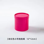 Portable and Waterproof Biodegradable Kraft Paper Flower Box Handheld Round Cylinder Packaging for Fashionable Gifts