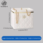 Elegant Portable Chain Handle Floral Rigid Gift Box Creative Valentine's Day Foldable Packaging for Special Occasions