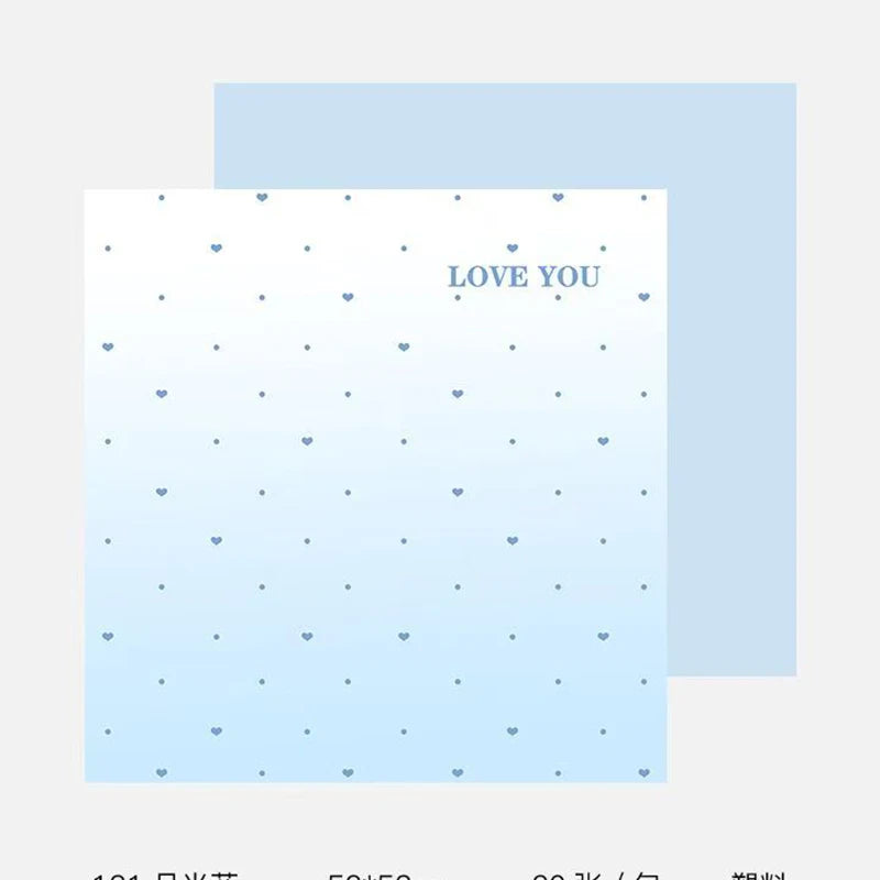 Valentine's Day Florist Qixi Encounter Gradient Wrap Paper Art Paper Fresh Flowers Waterproof Wrapping