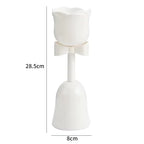 High Beauty Plastic Tulip Flower Cup Vase Creamy Style Floral Ornament for Fresh Bouquet Gift Home Decoration