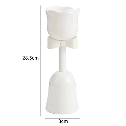 High Beauty Plastic Tulip Flower Cup Vase Creamy Style Floral Ornament for Fresh Bouquet Gift Home Decoration