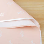 Happy Valentine's Day Waterproof Heart Flower Design Wrapping Paper Simple Bouquet Gift Packaging with PE Coating