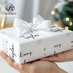 Customized White Art Paper Gift Wrapping for Shoes and Clothing Eco-friendly & Waterproof