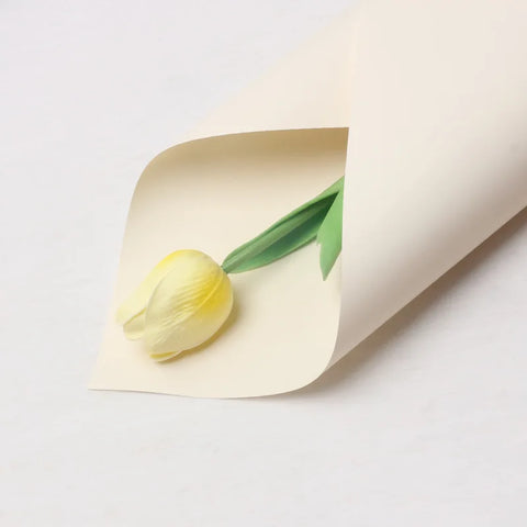 Handmade Ou Ya Two-Color Floral Wrapping Paper Waterproof Flower Packaging with Coating for Bouquets