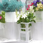 Plastic 6L Durable Drop Resistant Hydroponics Flower Arrangement Container Drainage Hole Long Pole Garden Home Use Wholesale