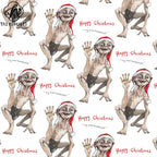 Personalized Eco-Friendly Art Paper Starch Coated Single Sided Lord Rings Gollum Christmas Wrapping Paper 60x60cm Custom Printed