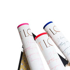 Bouquet Wrapping Paper Luxury Gold Foil Floral Wrap, 30x45cm PVC Coated Paper with English Print for High-End Flower Shop