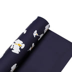 Iris Flower Pattern Printed Matte PVC Coating 57*57cm Waterproof Floral Packaging Paper for Florist Wrapper