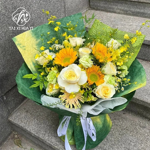 High Quality Green and Love Ink on Coated Kraft Paper Stone Pattern Artificial Wrinkle Design