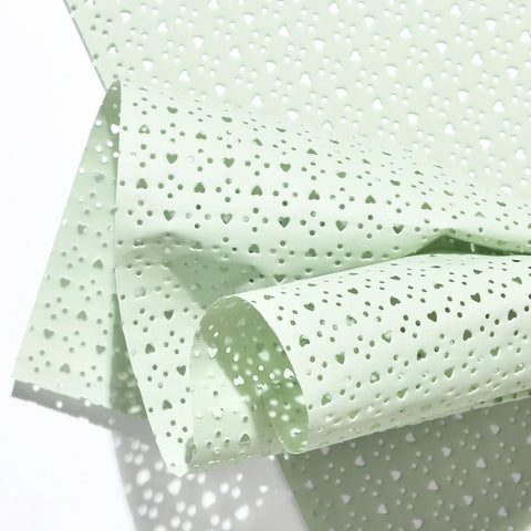 Love Hole Single-Sided Coated Fenghua Paper Waterproof Thickened Paper for Hollow Flower Bouquet Packaging