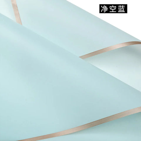 Taixi Brand Gold-edged PE Coated Double-Sided Recyclable Parchment Paper Gravure Compatible Valentine's Day Waterproof Flower