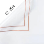 Golden Border Jelly Film Single-sided Coated Semi-transparent Matte Waterproof Flower Packaging Paper