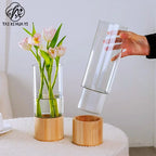 Modern Minimalist Acrylic Vase for Table Decoration Fresh Flower Bouquet Wrapping Floral Supplies-Packaging & Printing Products