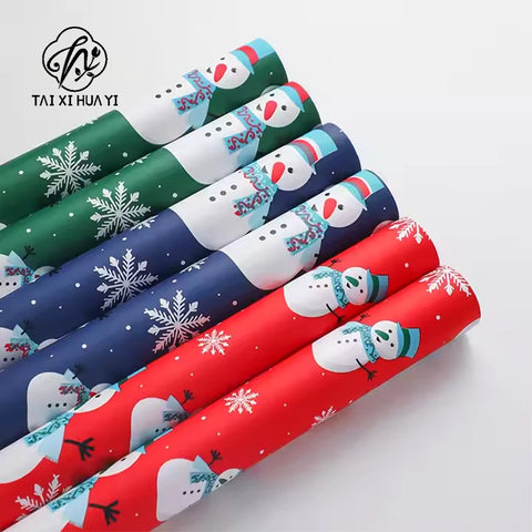 Eco-friendly Wrapping Paper Cotton Pulp Single-sided Coated for Christmas Bouquets Gift Wrapping Paper