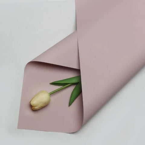 Handmade Ou Ya Two-Color Floral Wrapping Paper Waterproof Flower Packaging with Coating for Bouquets