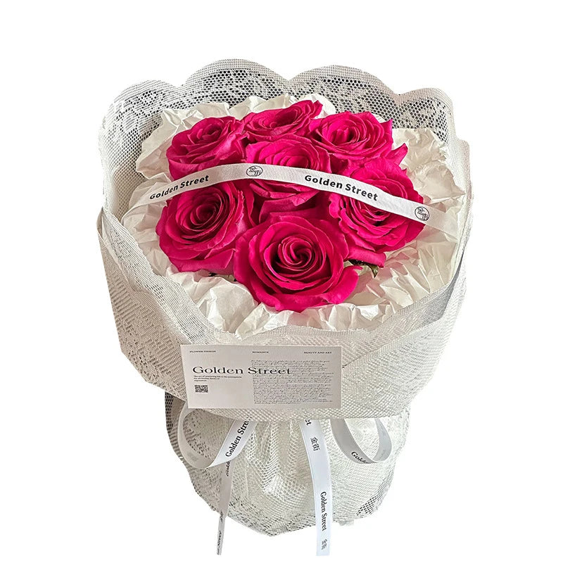 Elegant Floral Lace Single-Sided PE Coating Glassine Paper Flower Wrapping Antistatic Eco-Friendly Recyclable Screen Printing