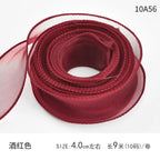 Fishtail Luxury Satin Silk Ribbon Fresh Flower DIY Material Wavy Edge Bow Ribbon Cake Edge Christmas