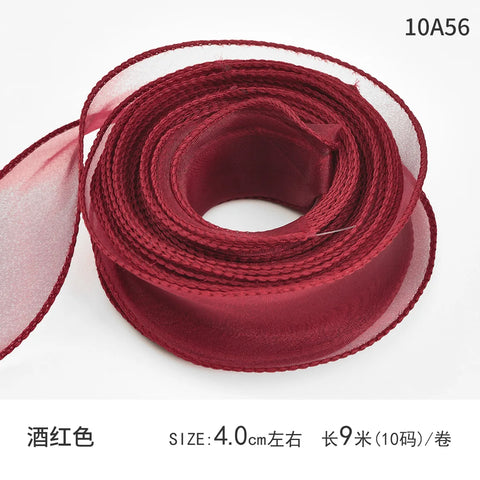 Fishtail Luxury Satin Silk Ribbon Fresh Flower DIY Material Wavy Edge Bow Ribbon Cake Edge Christmas