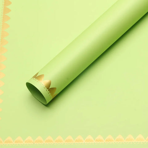 Macaroon Flower Wrapping Paper 57*57cm PE Coated Material for Gifts and Floral Art Wholesale From Flower Shop