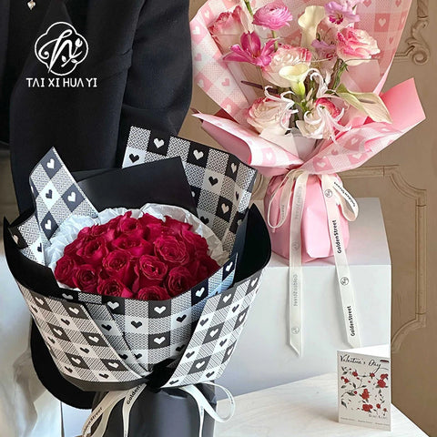 Single-sided Coated Waterproof Flower Packaging Paper for Bouquet Flower Arrangement Packaging