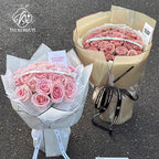 Silver Edged Semi Transparent Single-Sided Silver Ion Matte Coated Eco-friendly Recyclable Waterproof Jelly Film Bouquet Paper