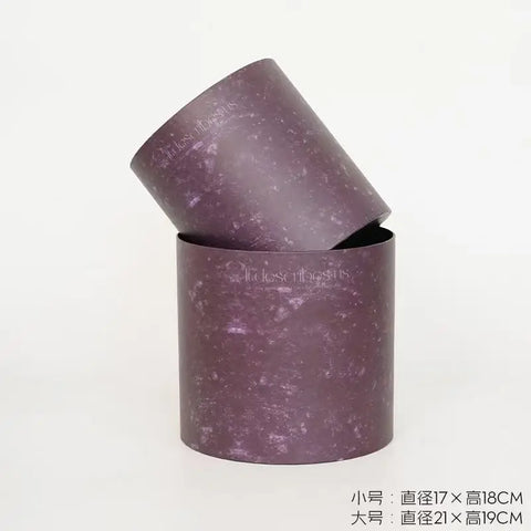 Marble Pattern Square and Round Paper Packaging Gift Set Offset Printed Rose Bouquet Plum Jam Plum-Purple Sauce Gift Boxes