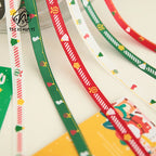 Luxury Hot Stamping English Ribbon Love Polyester Flower Gift Packaging Ribbon for Christmas and Weddings
