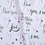 Waterproof Floral Heart in Love Bouquet Packaging Paper Single Side Coated Flower Art Paper