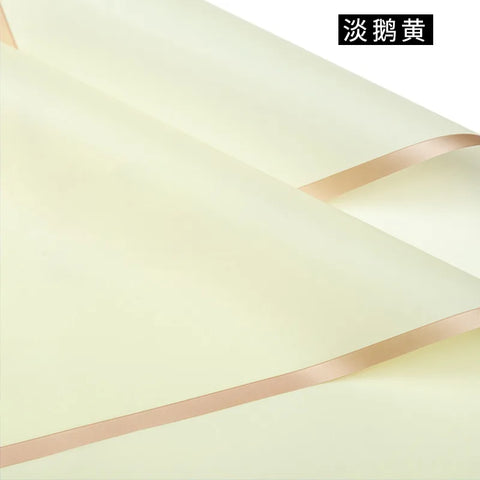 Taixi Brand Gold-edged PE Coated Double-Sided Recyclable Parchment Paper Gravure Compatible Valentine's Day Waterproof Flower