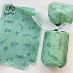 50*70cm White Recyclable Gift Wrapping Paper Flower Design for Clothing Underwear Shoes Socks Packaging