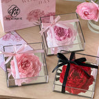 Tongcao Large Dried Peony Flower Home Decoration Preserved Artificial Red Flower Ball Arrangement Centerpieces Bunches