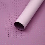 High-End Aluminum Plated Round Dot Thickened Wrapping Paper Small Waterproof Flower Design Single Side Coating