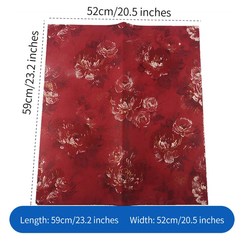 China Manufacture Dream Garden Oil Painting Paper Single Side Coated Flower Wrapping Paper