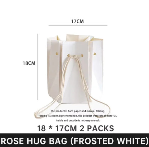 Eco-Friendly Kraft Paper Bouquet Packaging Bag Waterproof Flower Bag with Box Packaging Feature