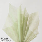 Korean Style Single-Sided Coated Cotton Paper Milk Cotton Flower Packaging with Extracted Design