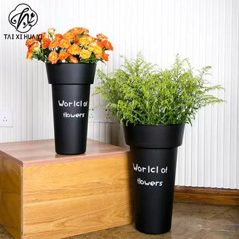 Oversized Floral PVC Hydration Container Decorative Flower-Design Packaging Tub