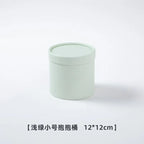Portable and Waterproof Biodegradable Kraft Paper Flower Box Handheld Round Cylinder Packaging for Fashionable Gifts