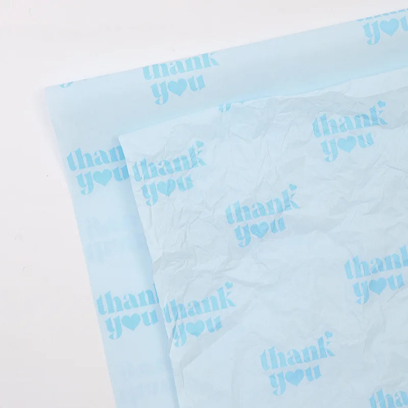 Simple English Coated Snow Pear Paper Single Side PE Coating Thank You Message