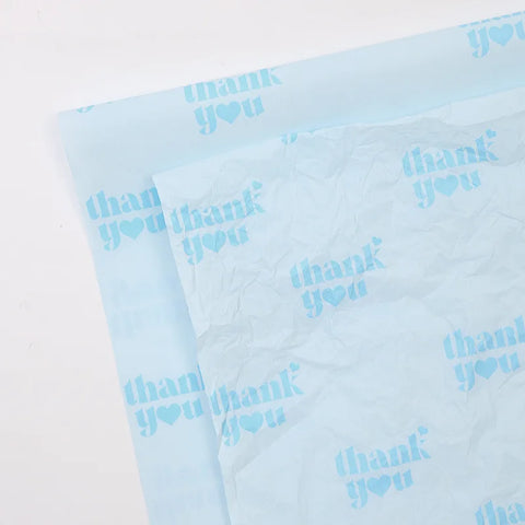 Simple English Coated Snow Pear Paper Single Side PE Coating Thank You Message