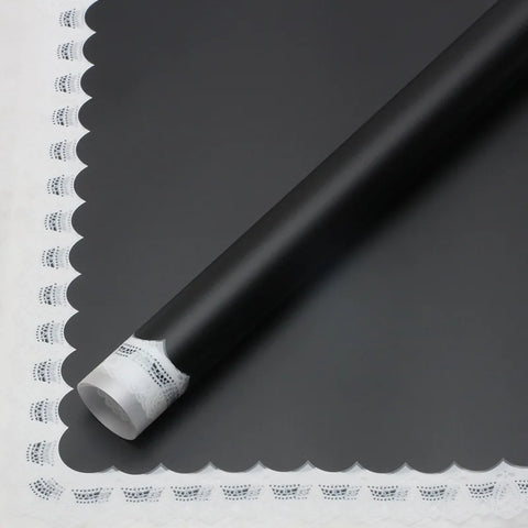 Wholesale Transparent Lace Glassine Gift Wrap Handmade OPP Coated Paper for High End Boutique and Flower Shop
