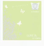58*58cm Soft Waterproof Flower Wrapping Paper Butterfly Design Floral Printed Smooth Surface Injection Molding Stretch