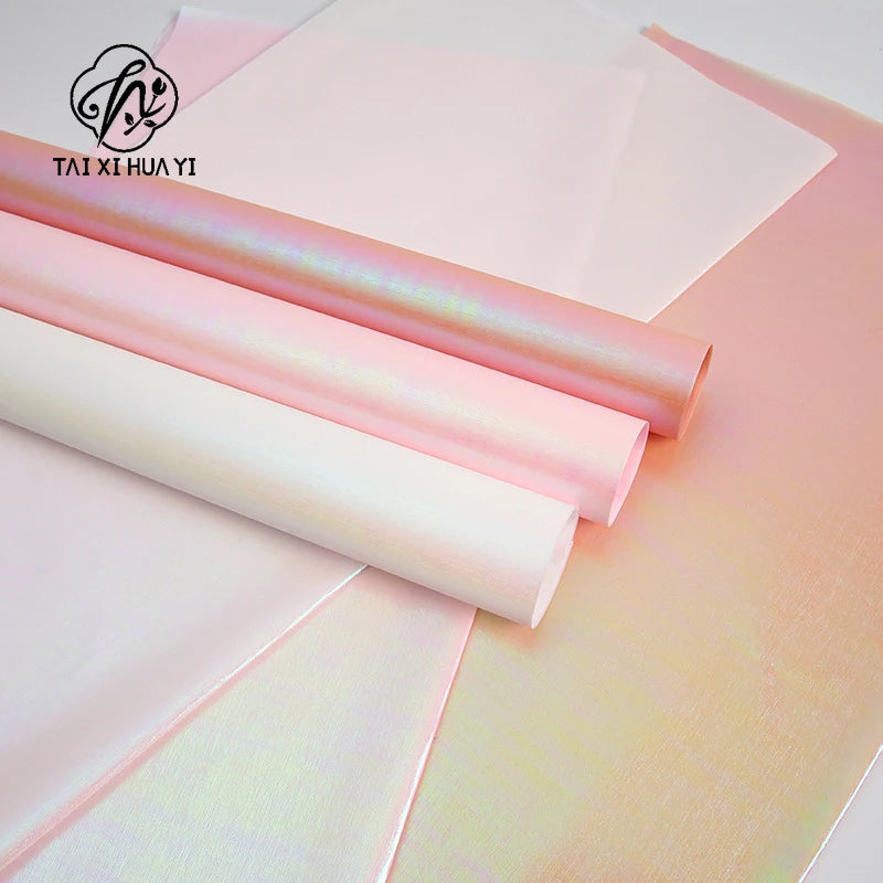 Single-sided Coated Waterproof Thickened Precious Pearl Gloss Paper Elegant Wrapping Flower Paper