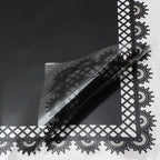 Glass Paper with Petal Lace Design Transparent Plastic Waterproof Flower Paper Single Side Coating Flower Wrapping Paper