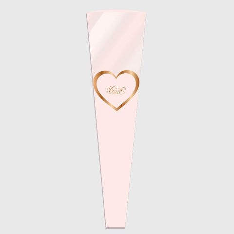 Transparent OPP Heart Pattern Soft Translucent Stretch Film Bouquet Bag Moisture-Proof Floral Shop Single Rose Packaging Plastic