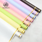 Macaroon Flower Wrapping Paper 57*57cm PE Coated Material for Gifts and Floral Art Wholesale From Flower Shop